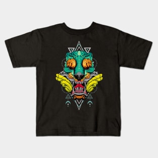 tiger face sound Kids T-Shirt